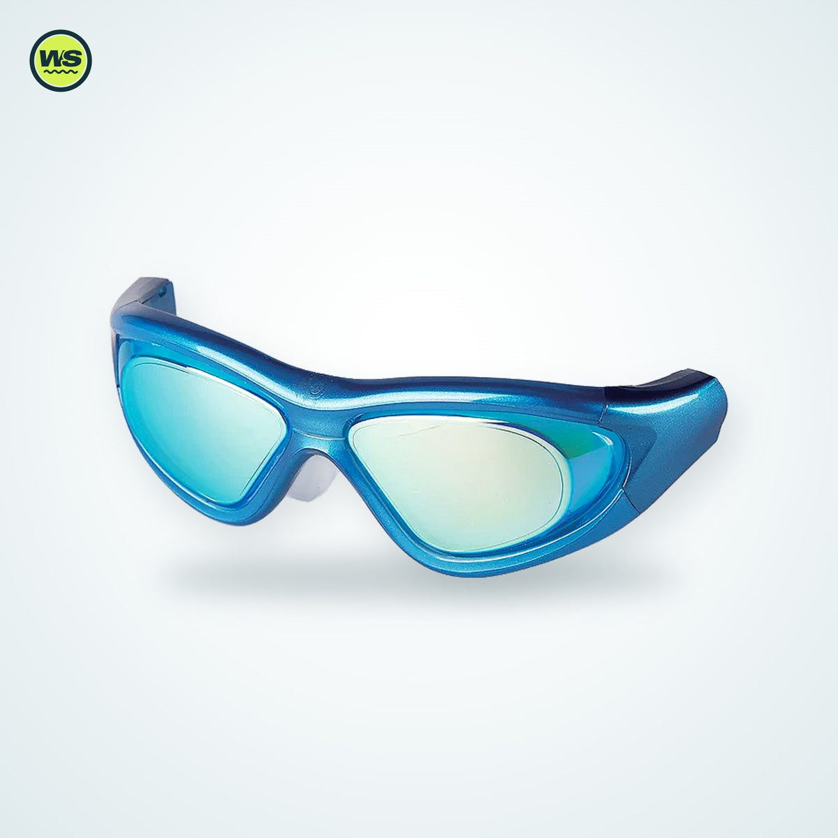Wide-Frame Anti-Fog Swim Goggles — studio view 3