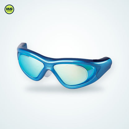 Wide-Frame Anti-Fog Swim Goggles — studio view 3