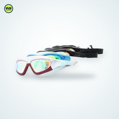 Wide-Frame Anti-Fog Swim Goggles — studio view 4