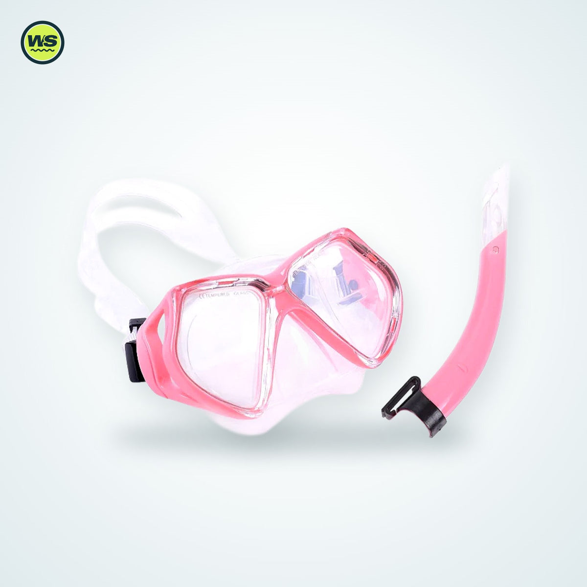 Snorkel Mask & Semi-Dry Snorkel Set — studio view 2