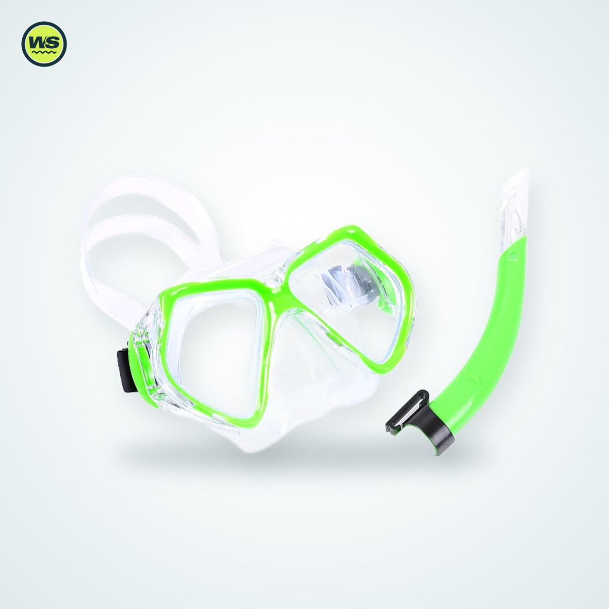 Snorkel Mask & Semi-Dry Snorkel Set — studio view 3
