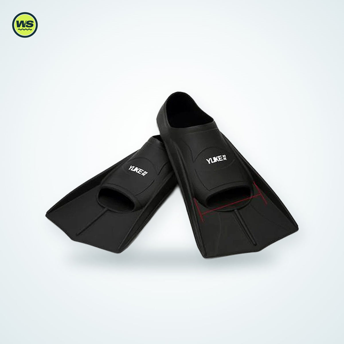 Silicone Short Fins for Swim Training — studio view 2
