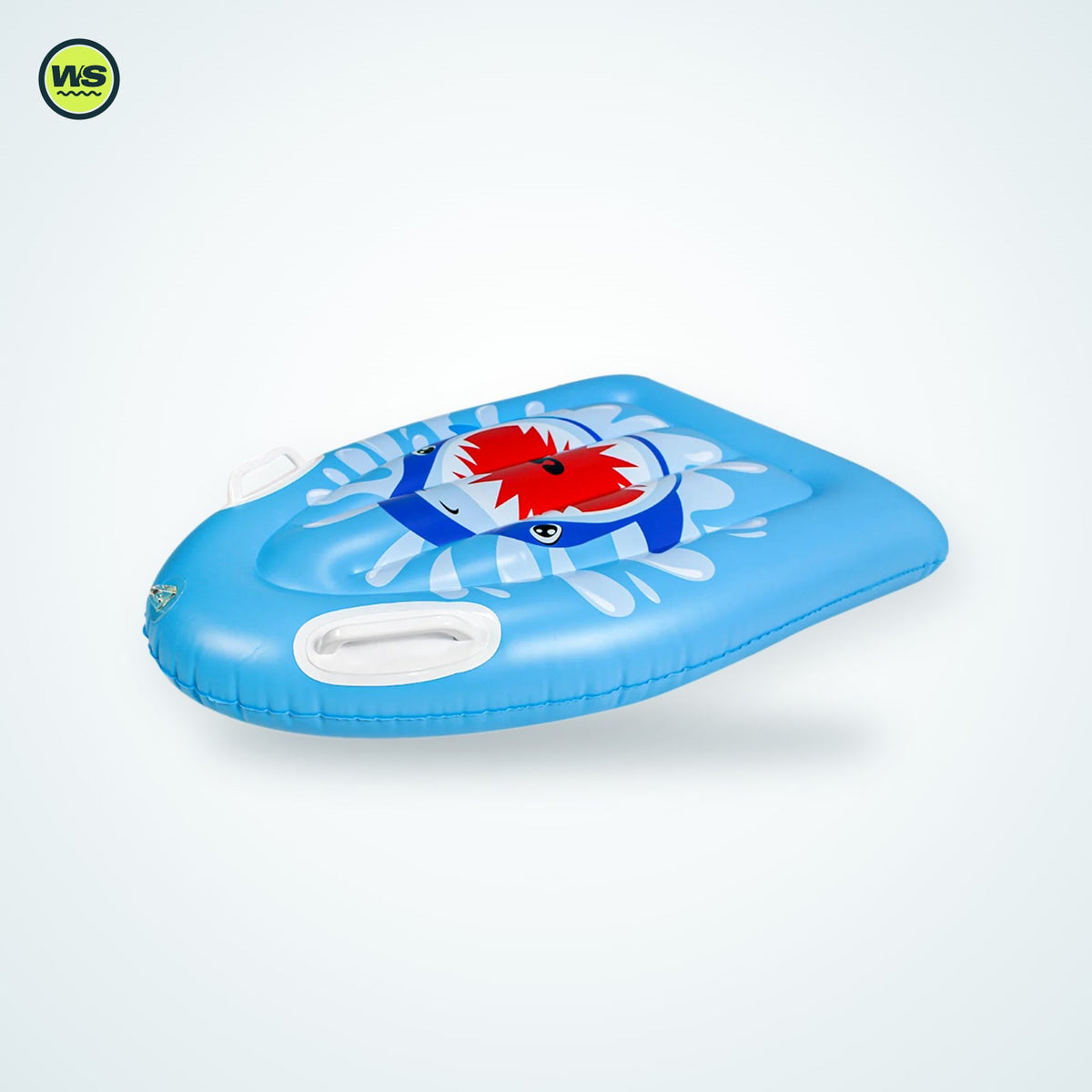 Kids' Inflatable Shark Kickboard — studio view 1