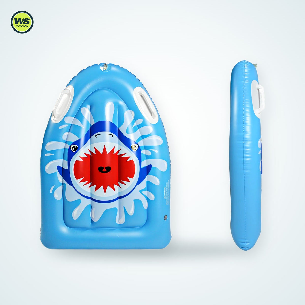 Kids' Inflatable Shark Kickboard — studio view 2