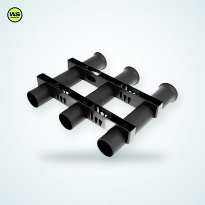Three-Rod Portable Rod Holder Rack — studio view 1