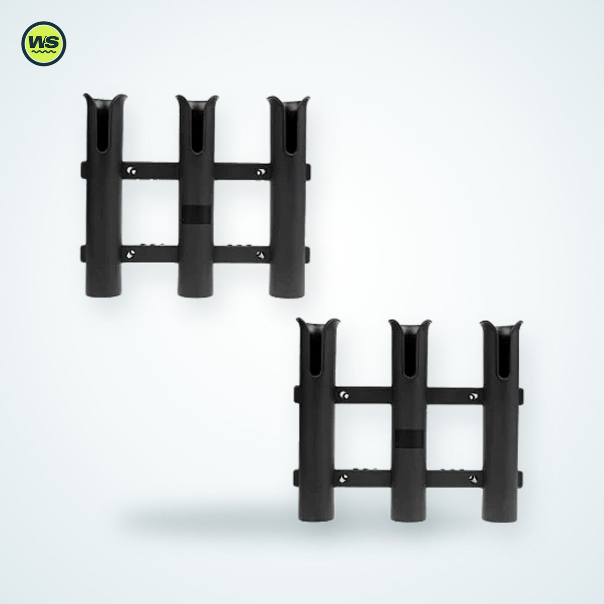 Three-Rod Portable Rod Holder Rack — studio view 2