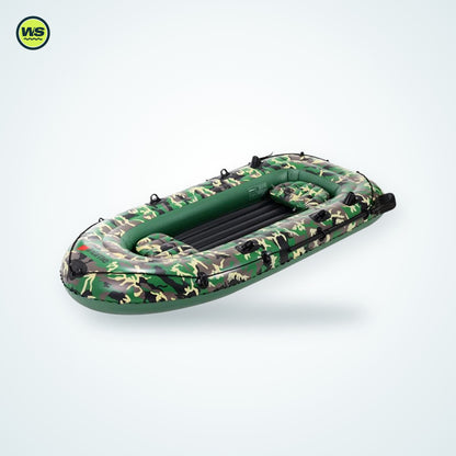 Camo Inflatable Fishing Boat (2–4 Person) — studio view 2