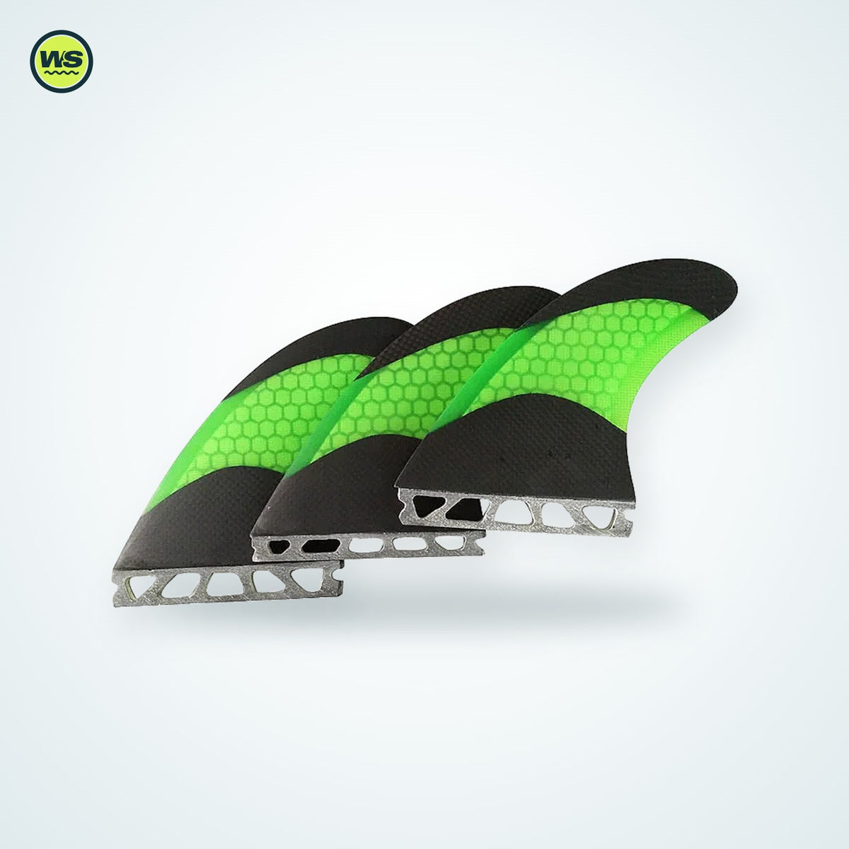 Carbon & Honeycomb Surf Fin Set (G3/G5/G7) — studio view 1