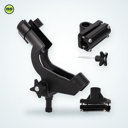 Rail-Mount Rod Holder (38 mm) — studio view 2