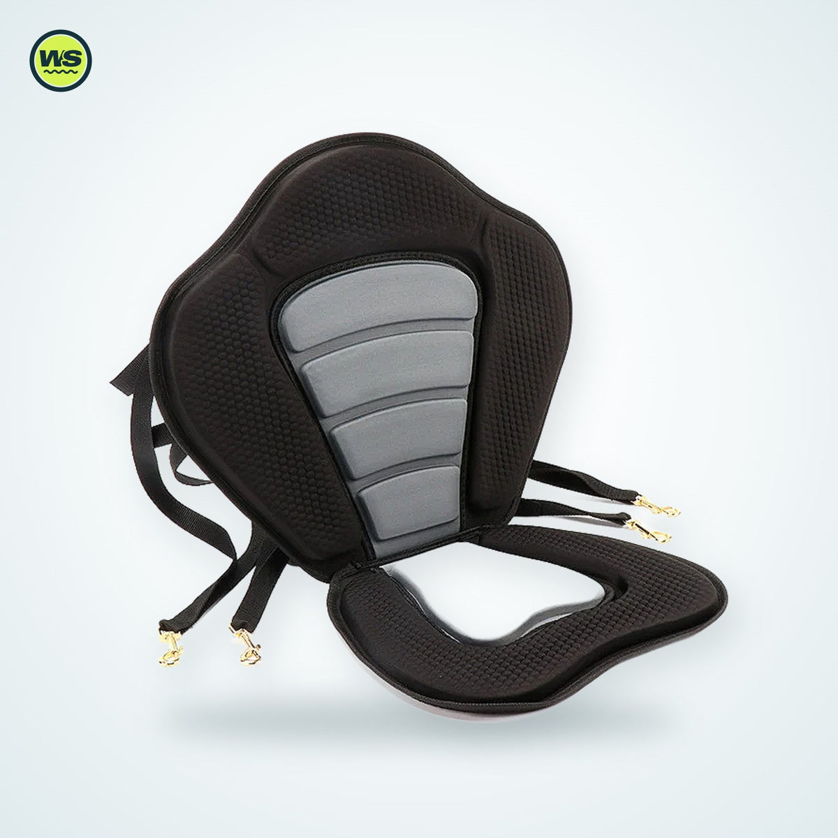 Padded Kayak Seat with Rear Storage Bag | Watersports Supply