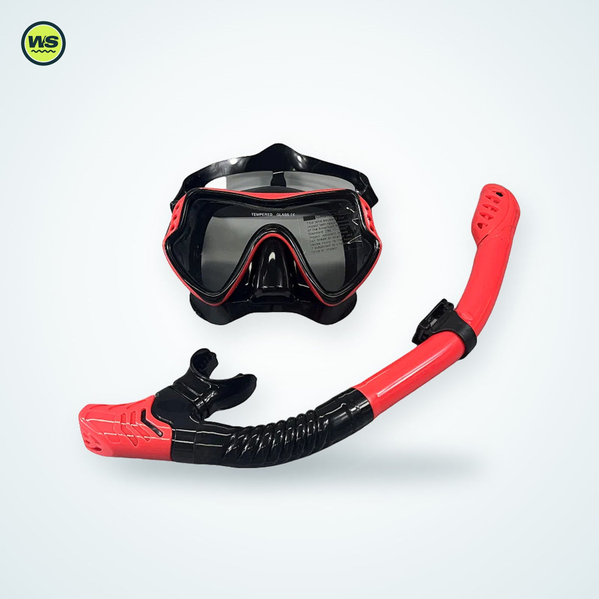 Tempered Glass Mask & Snorkel Set — studio view 3