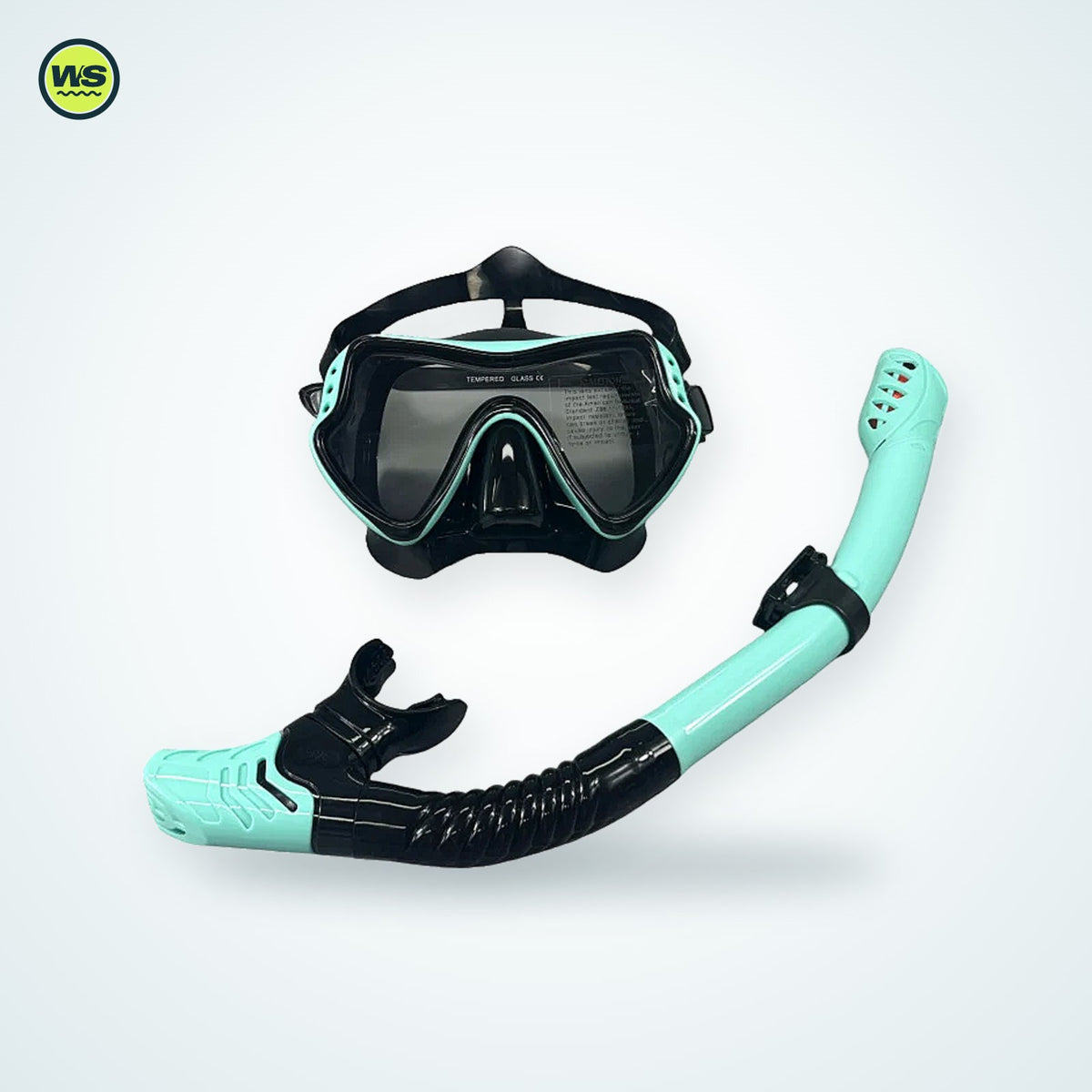 Tempered Glass Mask & Snorkel Set — studio view 5