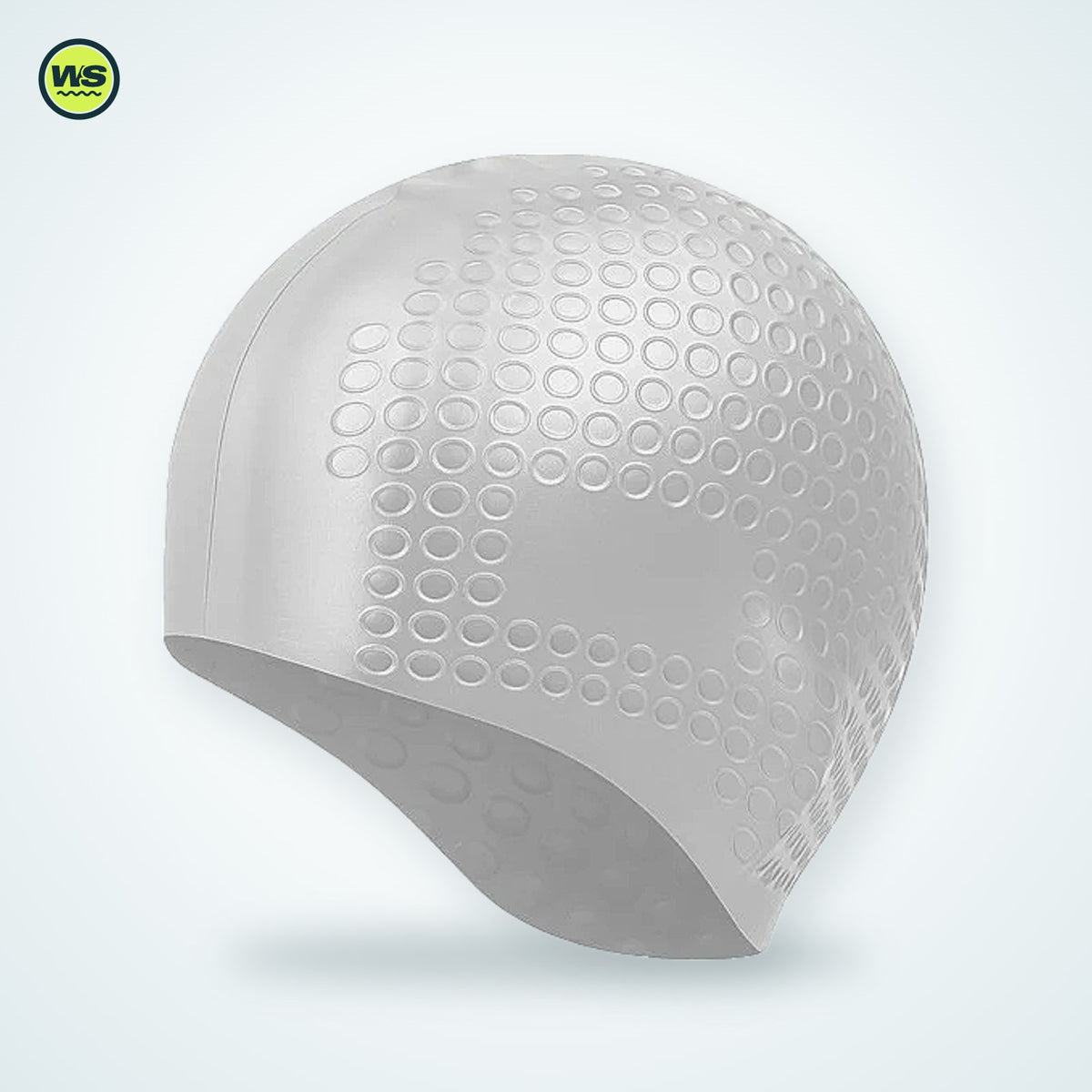 Silicone Ear-Pocket Swim Cap — studio view 4