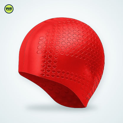 Silicone Ear-Pocket Swim Cap — studio view 7