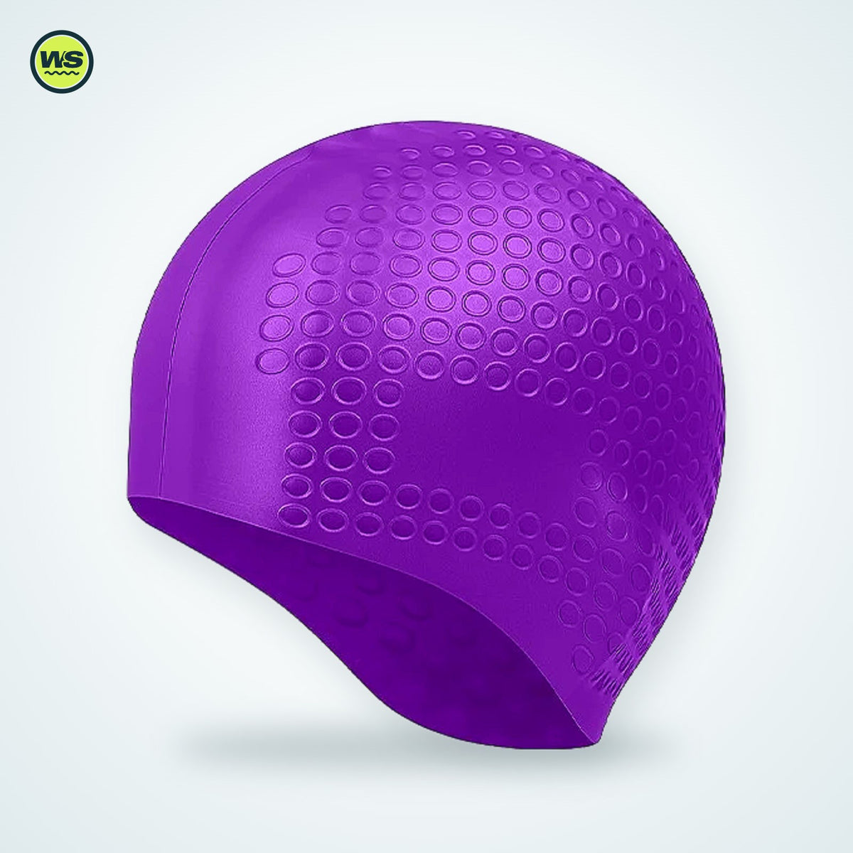 Silicone Ear-Pocket Swim Cap — studio view 9