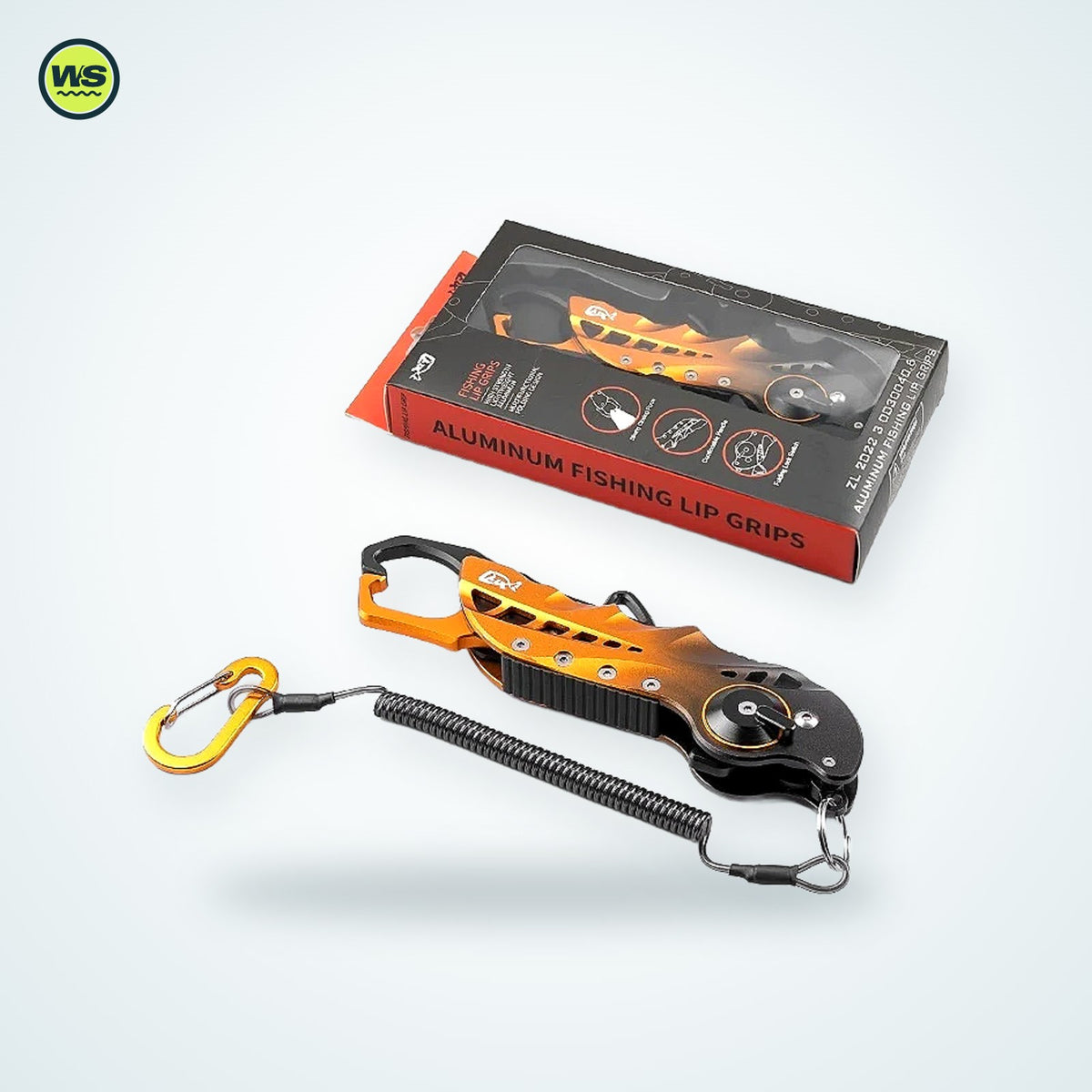 Folding Fish Grip & Lure Pliers — studio view 1