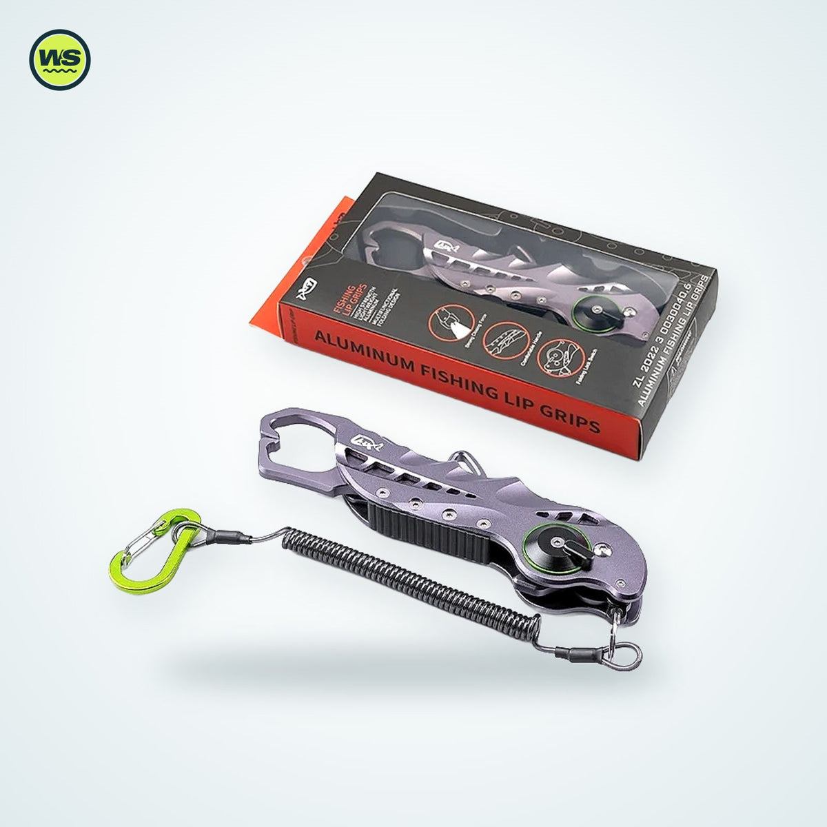 Folding Fish Grip & Lure Pliers — studio view 2