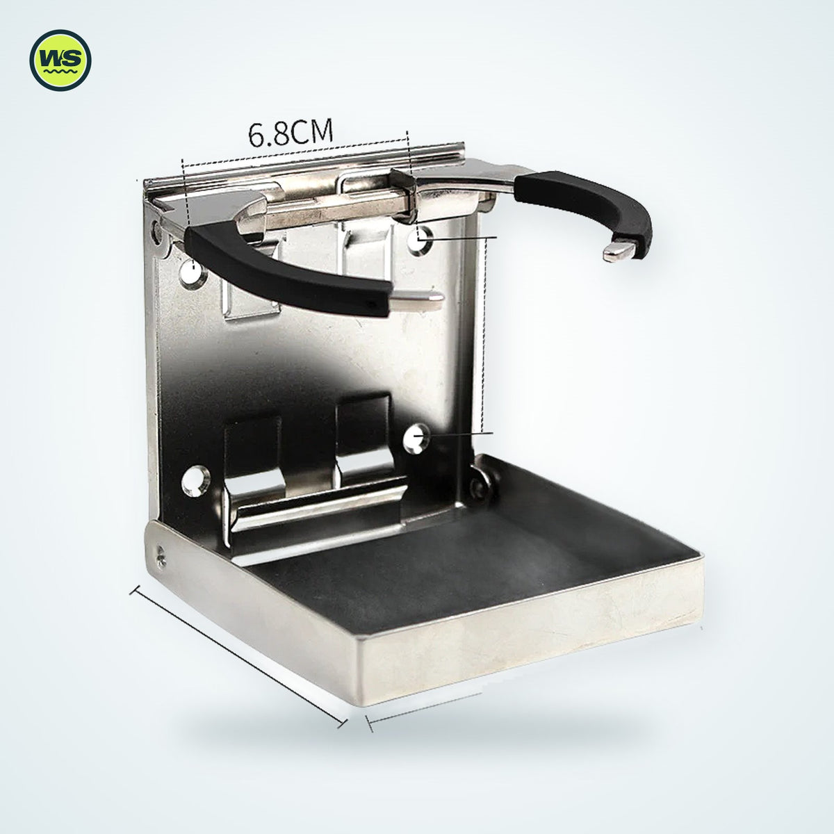 Folding Stainless Steel Cup Holder — studio view 2