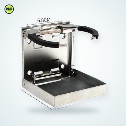 Folding Stainless Steel Cup Holder — studio view 2