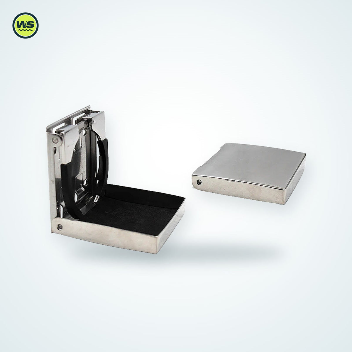 Folding Stainless Steel Cup Holder — studio view 3