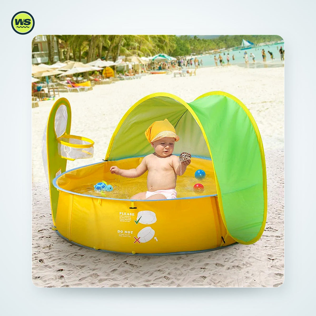 Kids' Beach Pool with UV Canopy | Watersports Supply