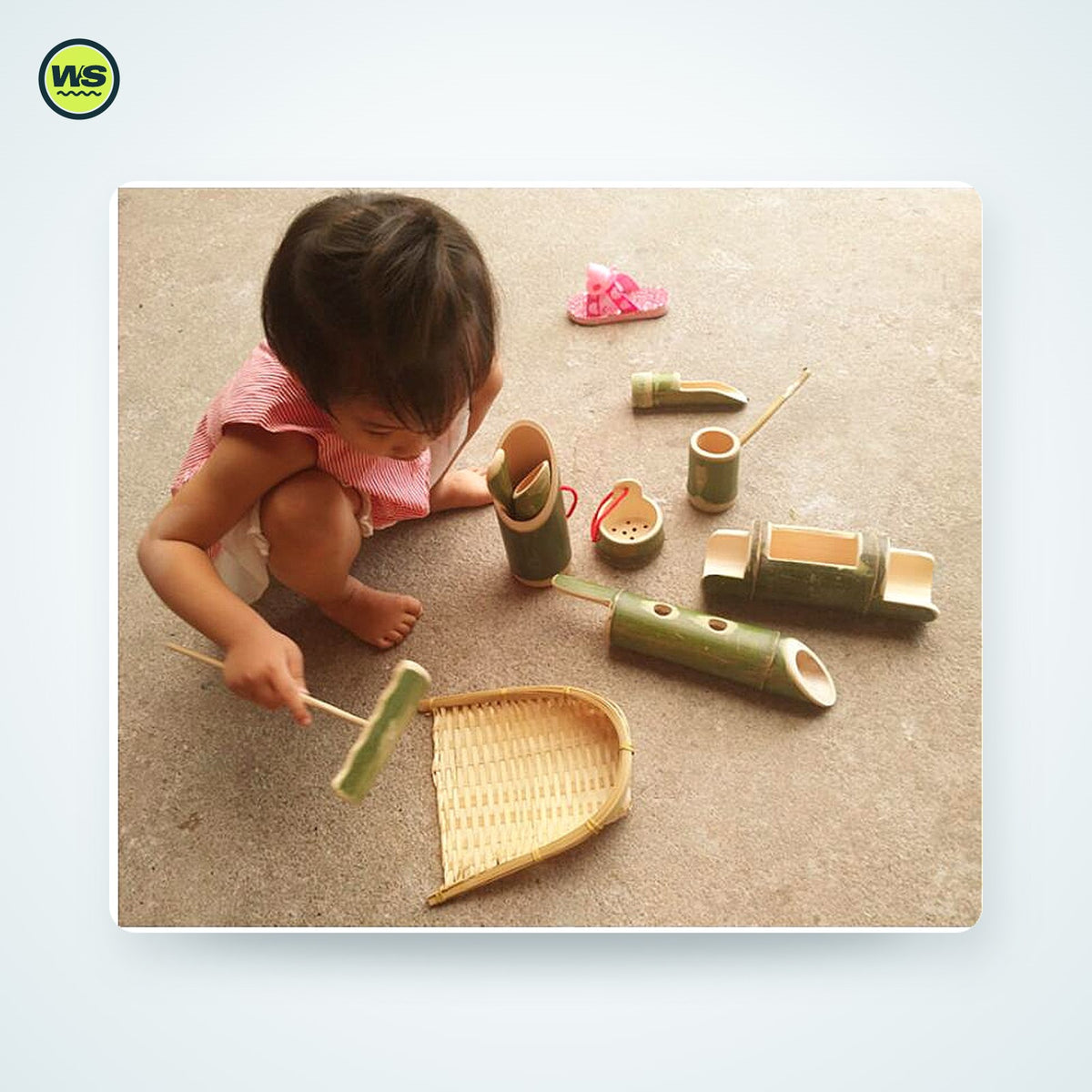 Bamboo Sand & Water Play Set (10 Pieces) — studio view 1