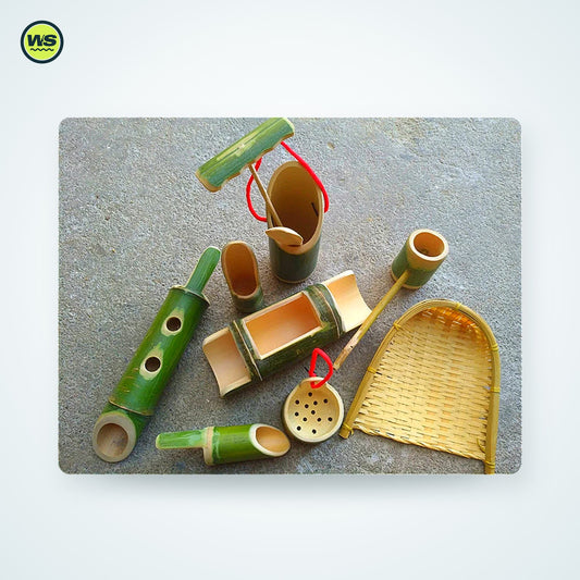 Bamboo Sand & Water Play Set (10 Pieces) | Watersports Supply