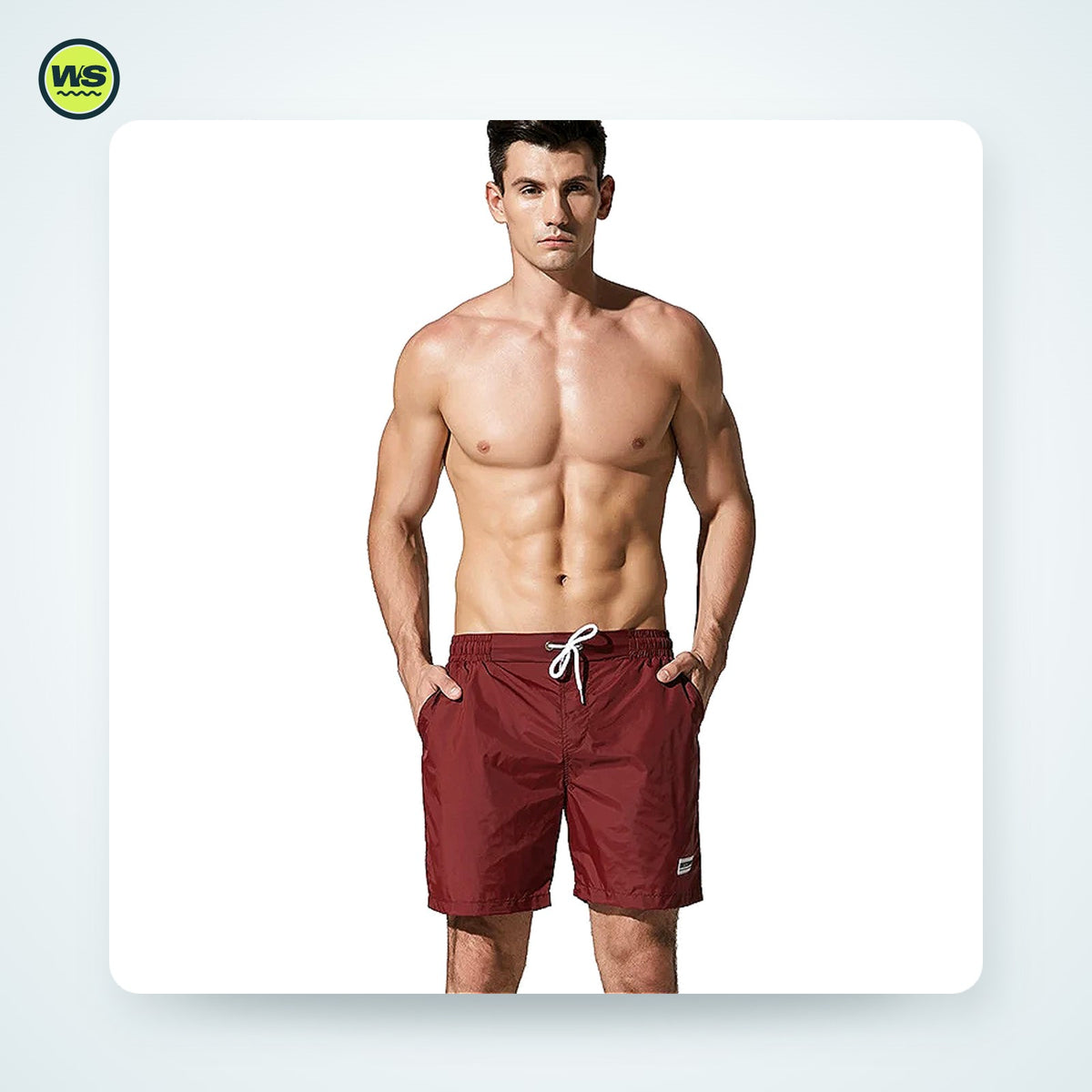 Quick-Dry Nylon Board Shorts — studio view 3