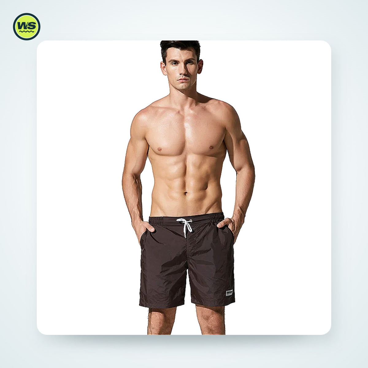 Quick-Dry Nylon Board Shorts — studio view 4