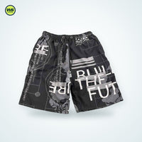 Printed Drawstring Beach Shorts