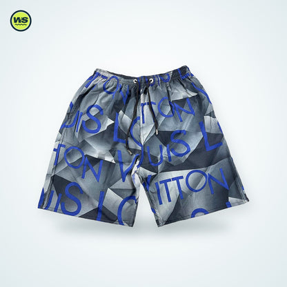 Printed Drawstring Beach Shorts — studio view 3