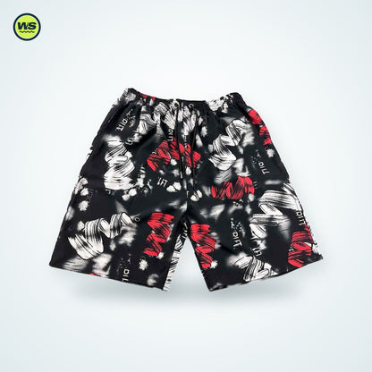 Printed Drawstring Beach Shorts — studio view 5