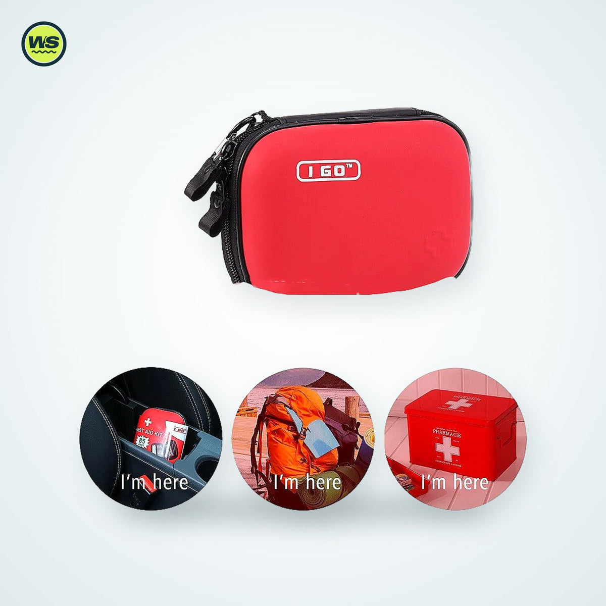 85-Piece Waterproof First Aid Kit — studio view 3