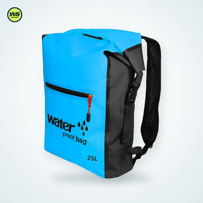 25L Waterproof Roll-Top Backpack — studio view 5