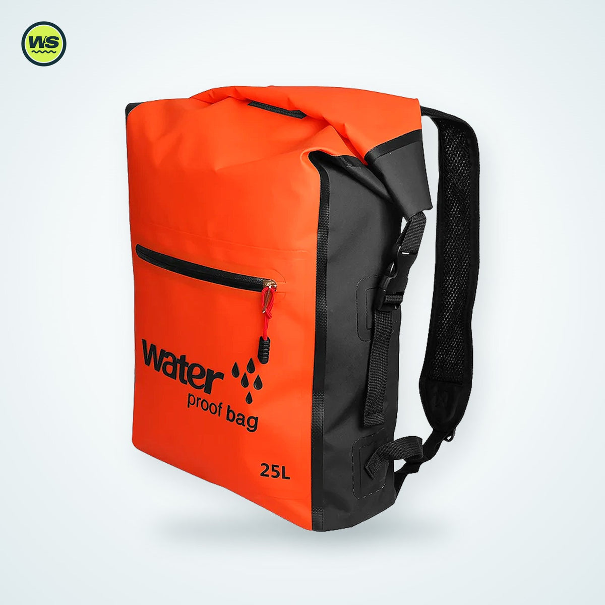 25L Waterproof Roll-Top Backpack — studio view 7